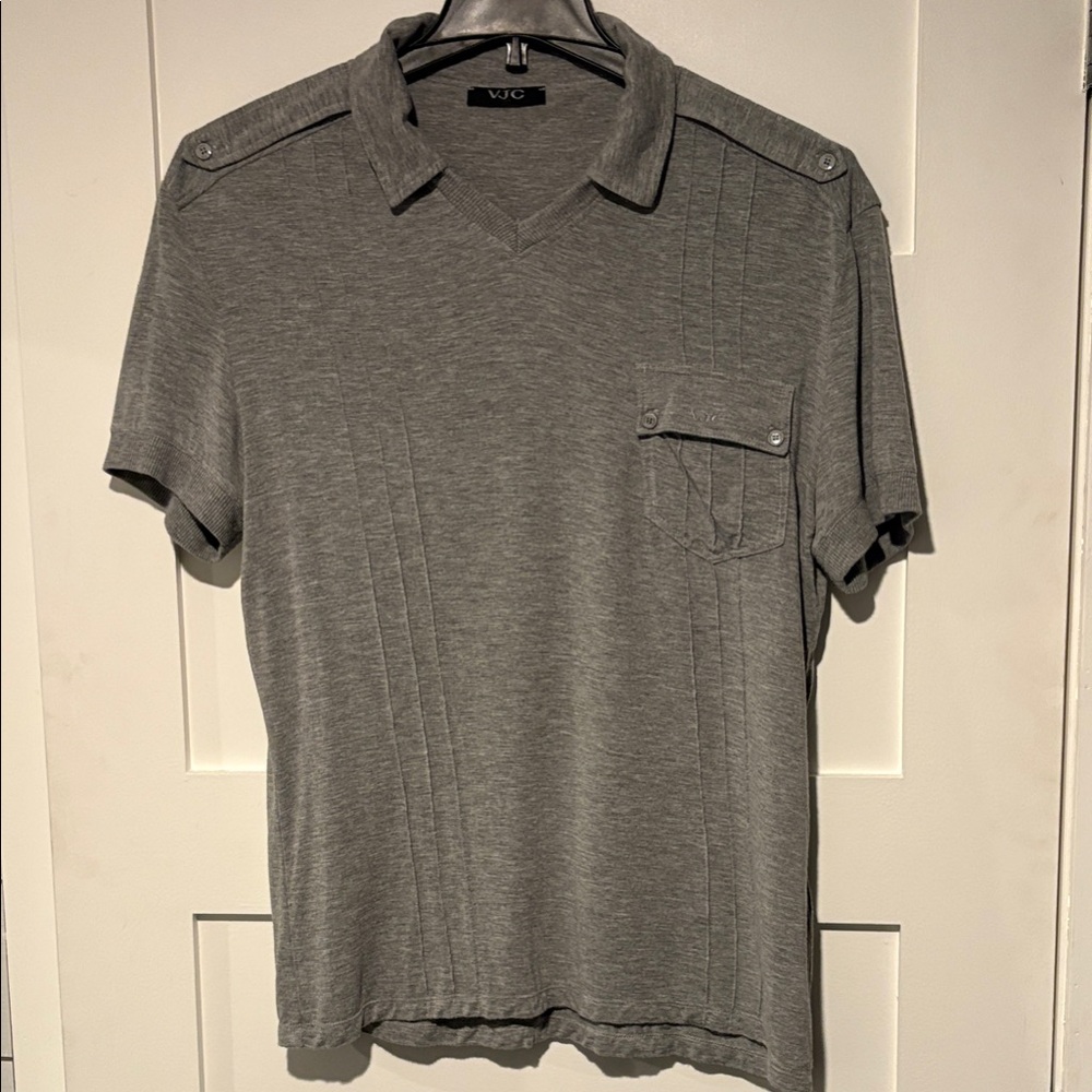 Versace Gray Polo Shirt for Men